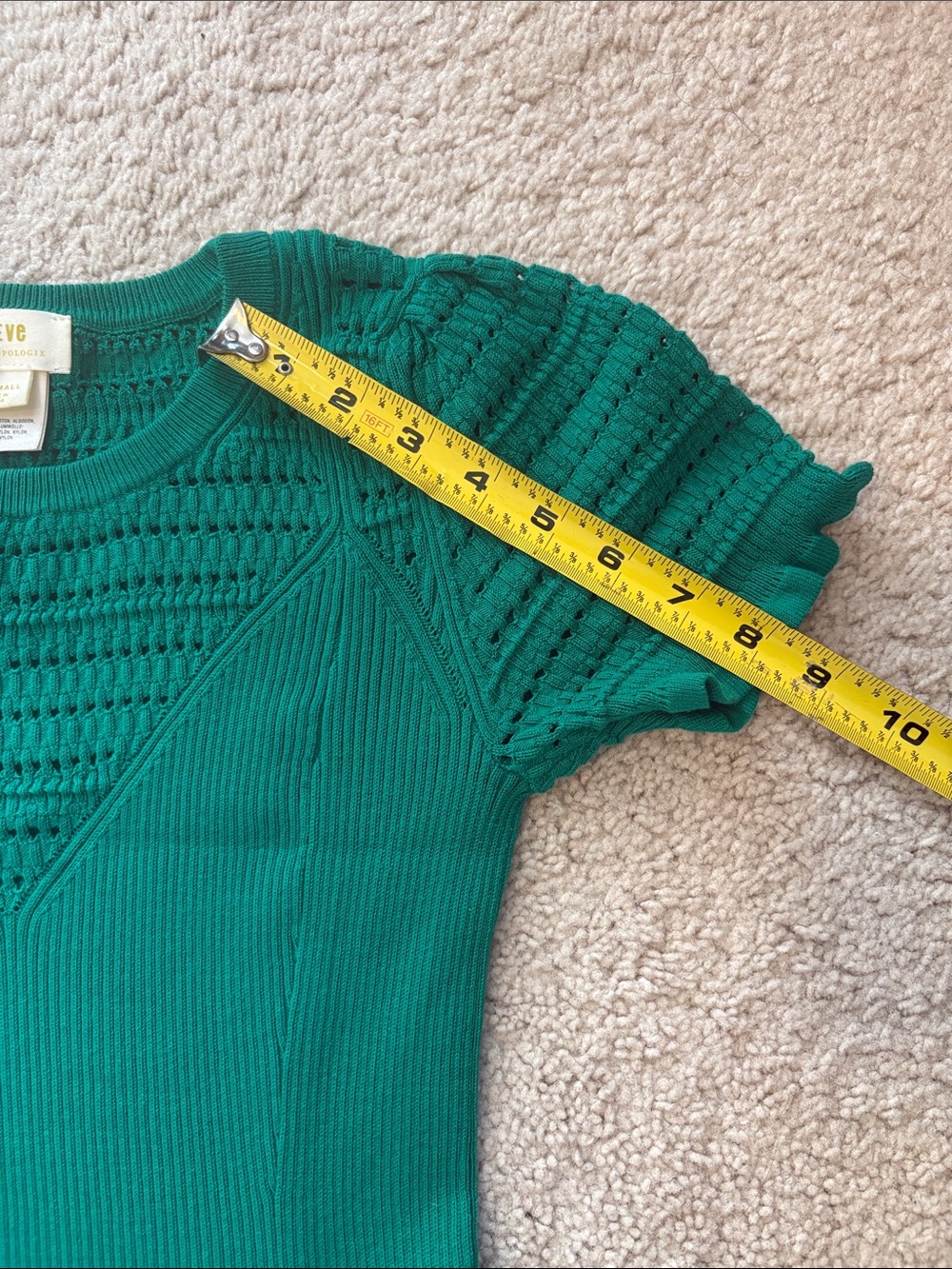 Maeve by Anthropologie Green Knit Mini Dress - Picture 6 of 6